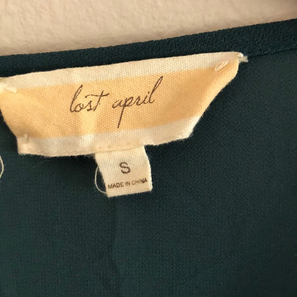 Sheer green blouse small - Picture 2 of 5